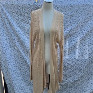 Banana Republic Elegant Cream Open-Front Sweater